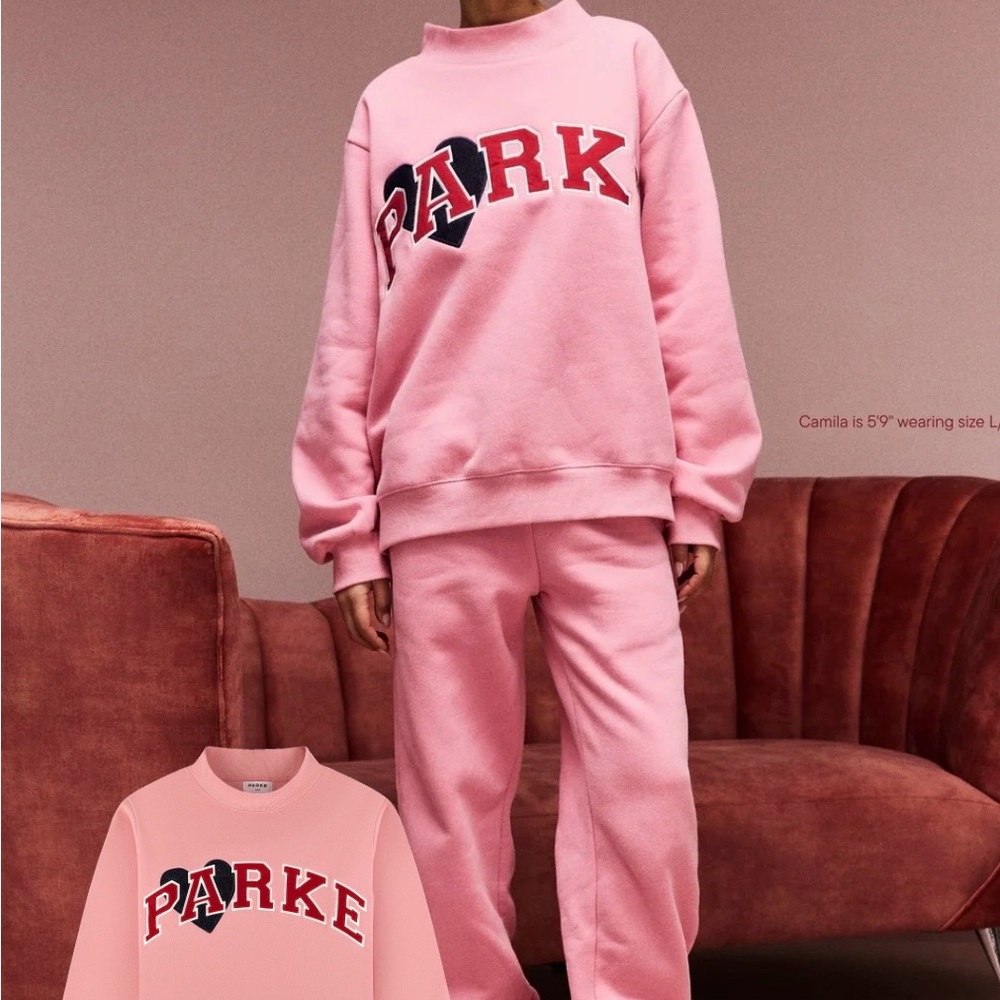 Parke Jean Heart Varsity Mockneck